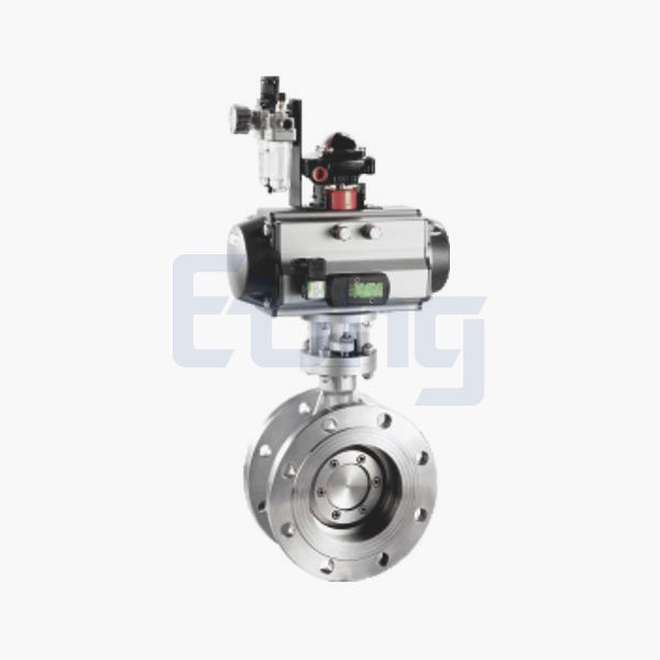 Pneumatic flange butterfly valve