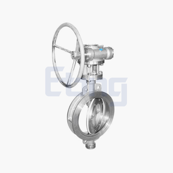Worm gear wafer butterfly valve