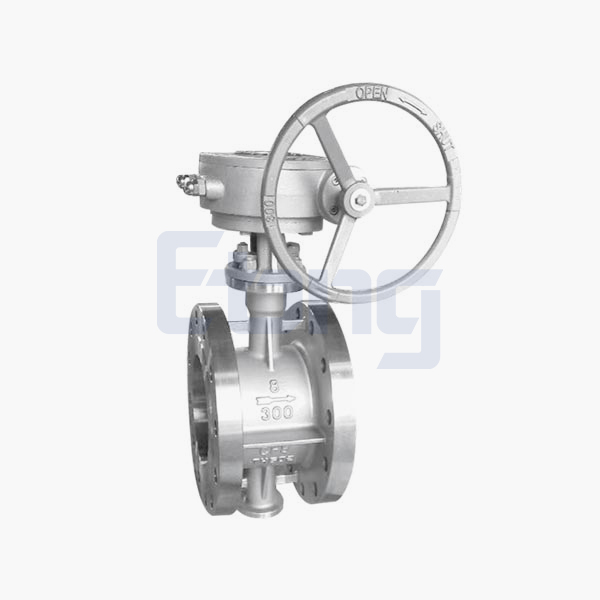 Worm gear flange butterfly valve