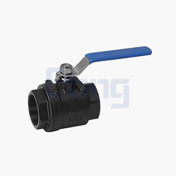 Threaded two-piece ball valve