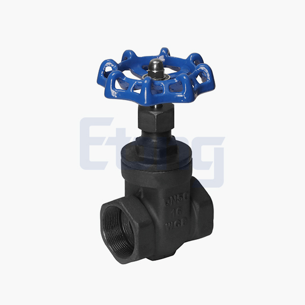 Threaded gate valve