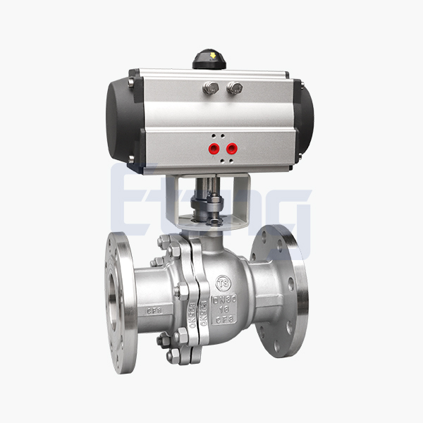 Pneumatic flange ball valve
