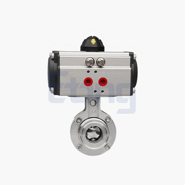 Pneumatic high performance wafer butterfly valve