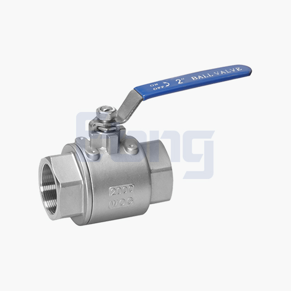 Two-piece ball valve
