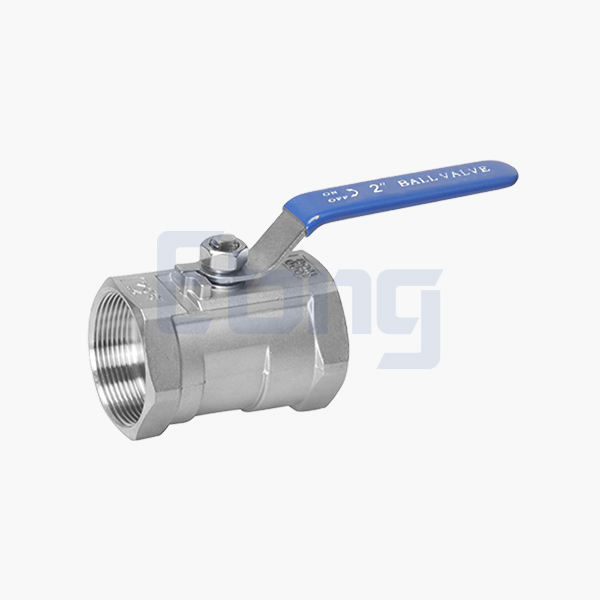 One piece ball valve