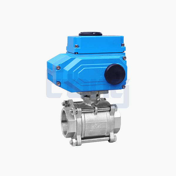 Electric three-piece ball valve