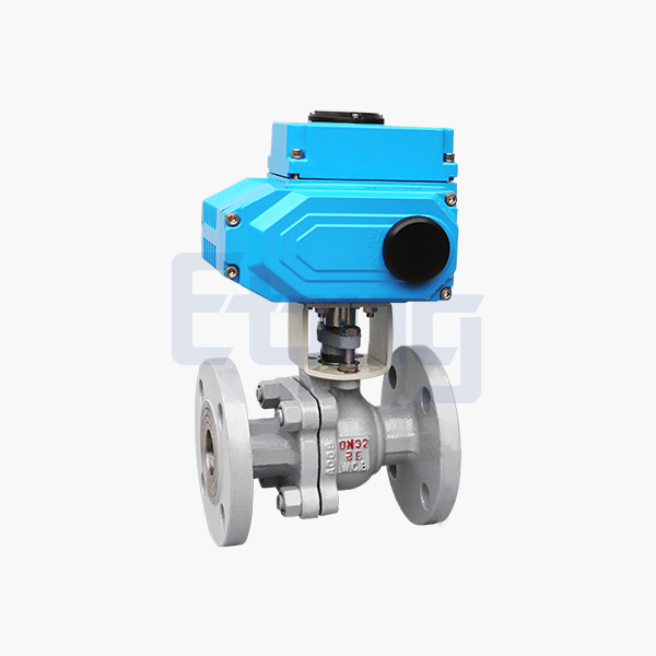 Electric carbon steel flanged ball valve