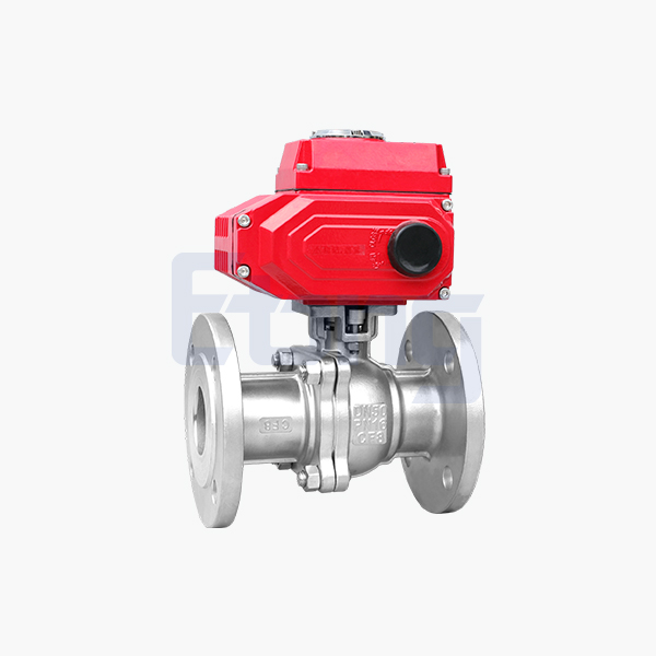 Electric high platform flange ball valve