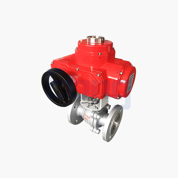 Electric carbon steel flanged ball valve
