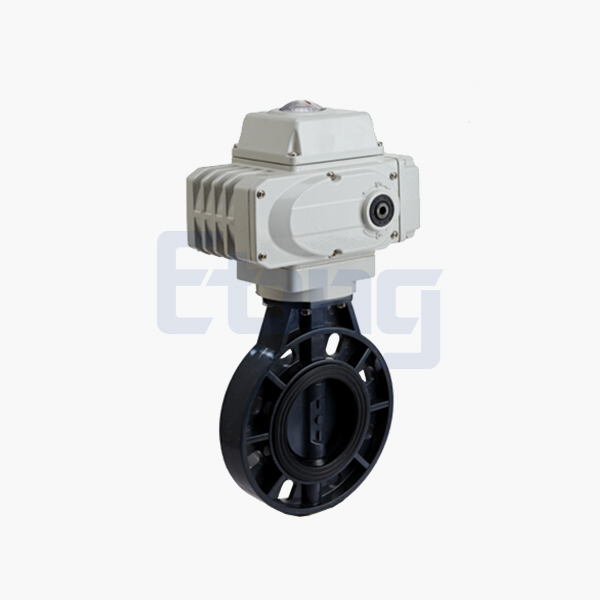 Electric plastic butterfly valve